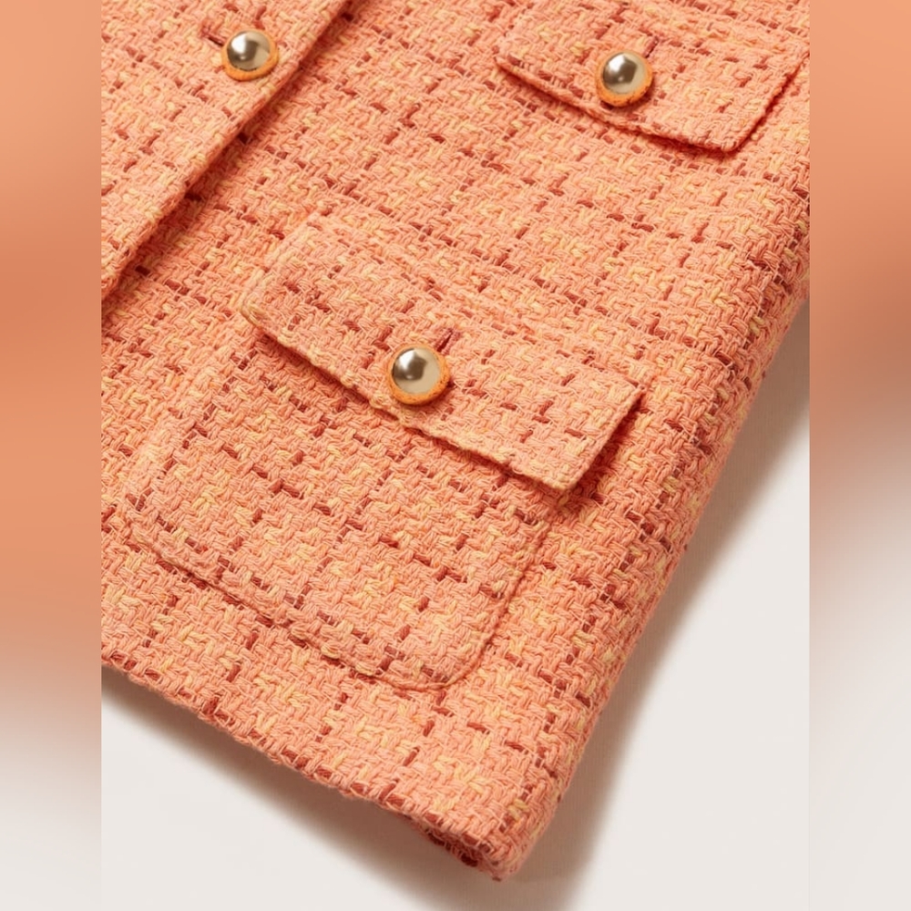 🔥Last 2🔥MANGO Short tweed blazer - Picture 4 of 7